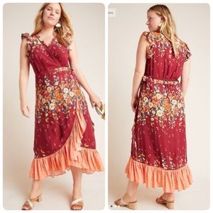 Farm Rio Anthropologie Tesorina Wrap Dress 1x